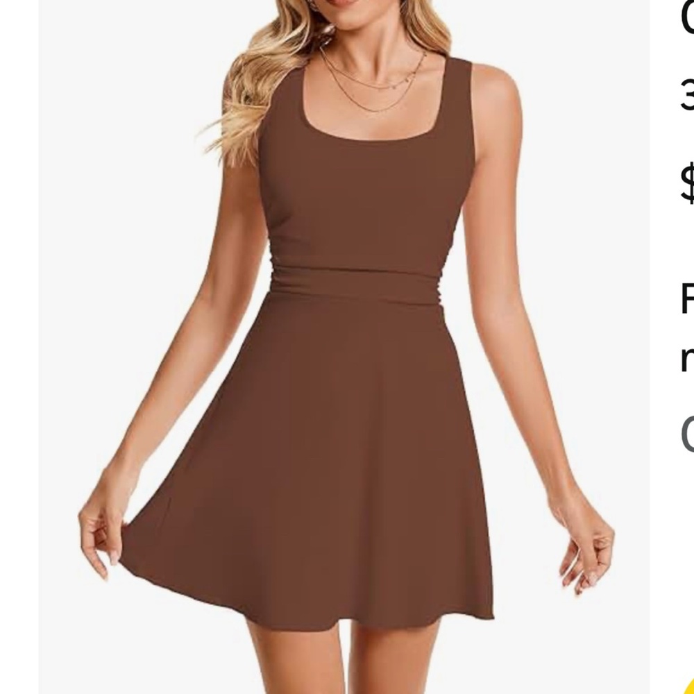 Hellisal Ruched Bodycon Brown Sleeveless Mini Dress Size L NWT